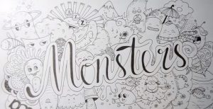 Video được hướng dẫn vẽ doodle Monster bởi tác giả Alena Zen Art