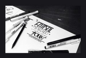 but artline calligraphy 5