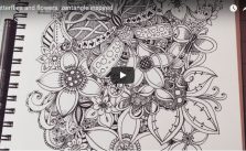 [Video] Vẽ doodle hoa cỏ đẹp mắt bằng bút kỹ thuật đi nét Artline